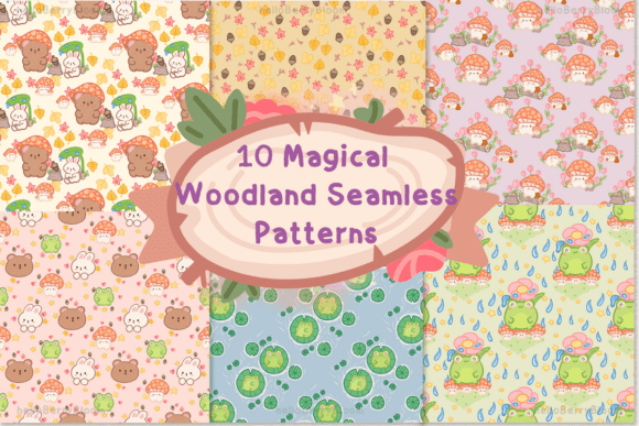 10 Magical Woodland Kawaii Patterns: A Whimsical Addition to Your Creative Projects