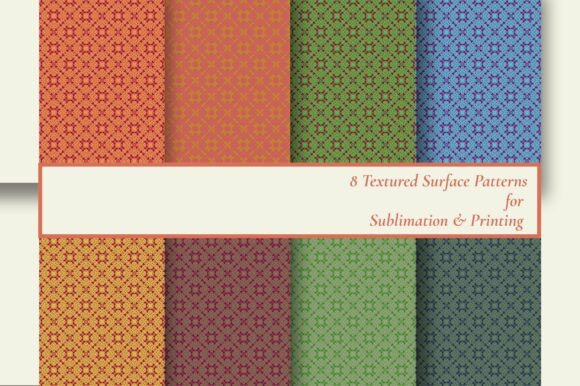 8 Vibrant Seamless Batik Tile Patterns