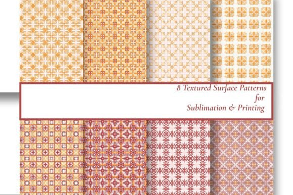 8 Warm Retro Geometric Seamless Patterns for Creative Excellence