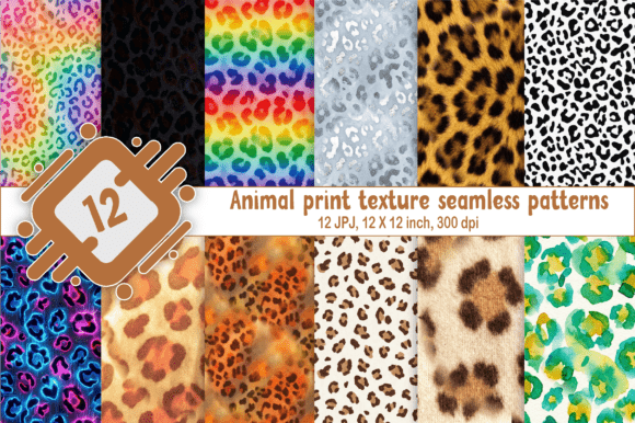 Animal Print Texture Seamless Patterns for Creative Projects
