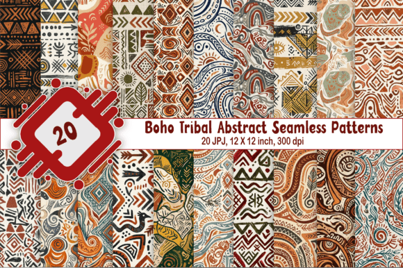 Boho Tribal Abstract Seamless Patterns: A Creative Revolution in Design