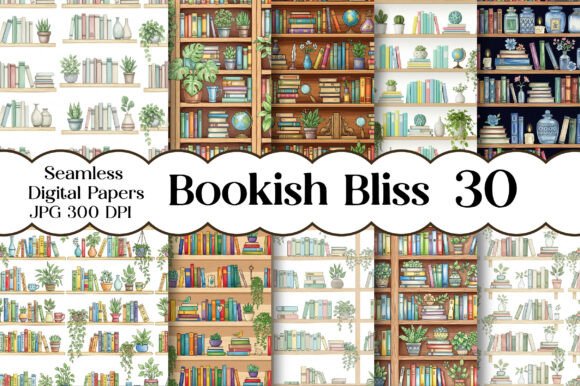 Bookish Bliss Seamless Patterns