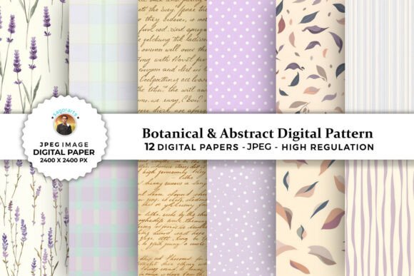 Botanical Abstract Digital Patterns