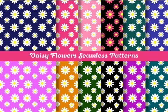 Daisy Flowers Seamless Patterns: A Versatile Design for Creative Projects