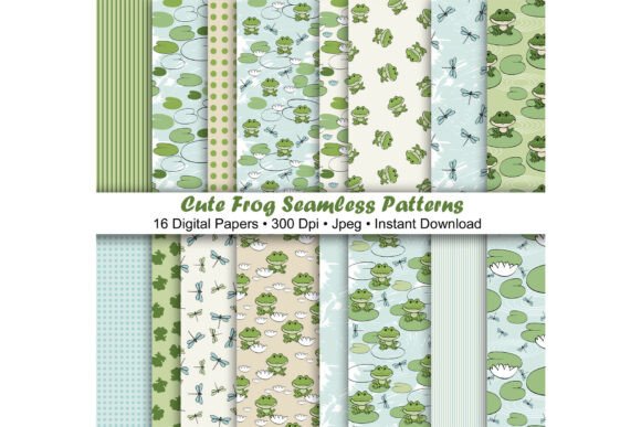 Frog Seamless Patterns: Creative Solutions for Modern Designers