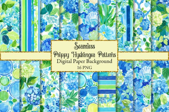 Preppy Hydrangea Garden Patterns for Creative Workflows