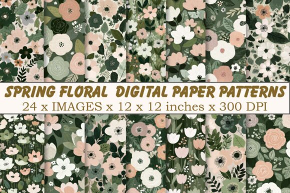 Sweet Spring Floral Seamless Patterns: A Versatile Asset for Modern Creatives